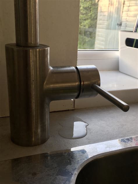 Leaks from mixer taps that runs down under the sink